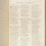 1760 Book of Common Prayer | Anglican Baskett Psalms of David HUGE FOLIO