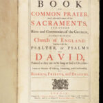 1760 Book of Common Prayer | Anglican Baskett Psalms of David HUGE FOLIO