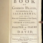 1729 Book of Common Prayer & Sternhold Psalms | Anglican Psalter by John Baskett