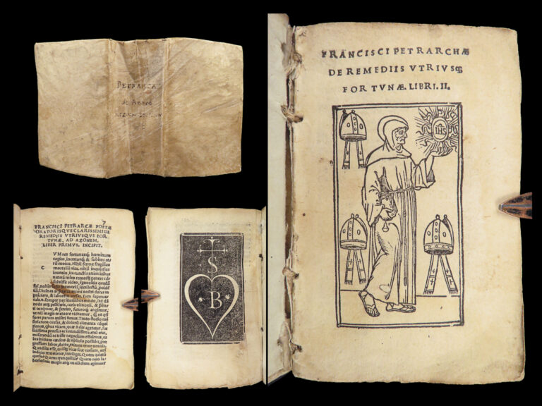 Image of 1536 De Remediis by Petrarch | Philosophy Humanism Dialogues Venice Latin