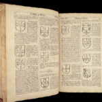 1679 Display of HERALDRY Guillim + 1677 1st ed Logan Analogia Honorum Engravings