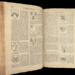 1679 Display of HERALDRY Guillim + 1677 1st ed Logan Analogia Honorum Engravings
