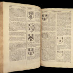 1679 Display of HERALDRY Guillim + 1677 1st ed Logan Analogia Honorum Engravings