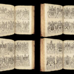1679 Display of HERALDRY Guillim + 1677 1st ed Logan Analogia Honorum Engravings