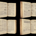 1679 Display of HERALDRY Guillim + 1677 1st ed Logan Analogia Honorum Engravings
