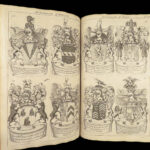 1679 Display of HERALDRY Guillim + 1677 1st ed Logan Analogia Honorum Engravings