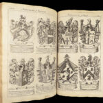 1679 Display of HERALDRY Guillim + 1677 1st ed Logan Analogia Honorum Engravings