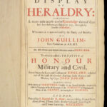 1679 Display of HERALDRY Guillim + 1677 1st ed Logan Analogia Honorum Engravings