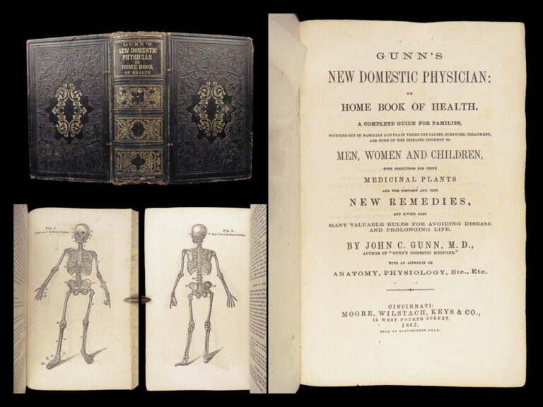 Image of 1862 Domestic Physician by John Gunn | Medicine for Poor Herbal Homeopathy