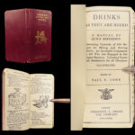 1904 Drinks as They Are Mixed by Paul Lowe | Pre- Prohibition Bartender Manual