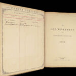 1862 Payne Illustrated HOLY BIBLE Maps Portraits King James English HUGE Rare