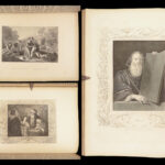 1862 Payne Illustrated HOLY BIBLE Maps Portraits King James English HUGE Rare
