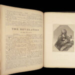 1862 Payne Illustrated HOLY BIBLE Maps Portraits King James English HUGE Rare
