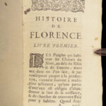 1697 Florentine Histories by Machiavelli on the Medici Family & Florence Italy