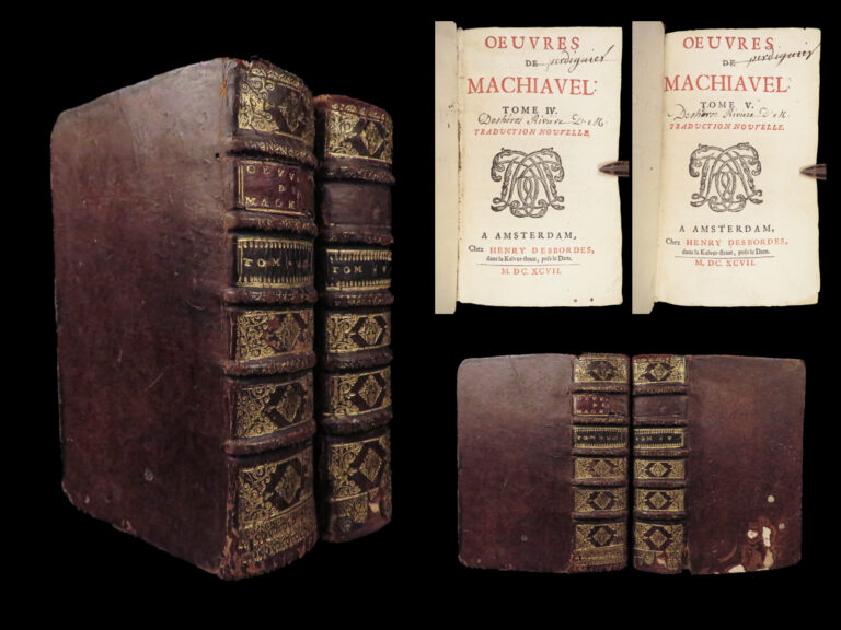 Image of 1697 Florentine Histories by Machiavelli on the Medici Family & Florence Italy