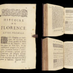 1697 Florentine Histories by Machiavelli on the Medici Family & Florence Italy