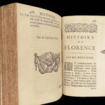 1697 Florentine Histories by Machiavelli on the Medici Family & Florence Italy