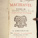 1697 Florentine Histories by Machiavelli on the Medici Family & Florence Italy