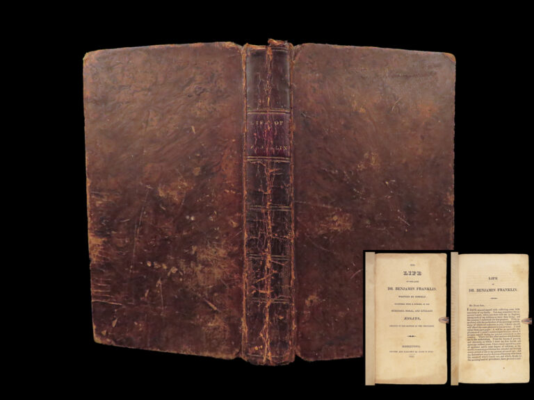 Image of 1823 Ben Franklin Autobiography Essays America Government Politics Middletown CT