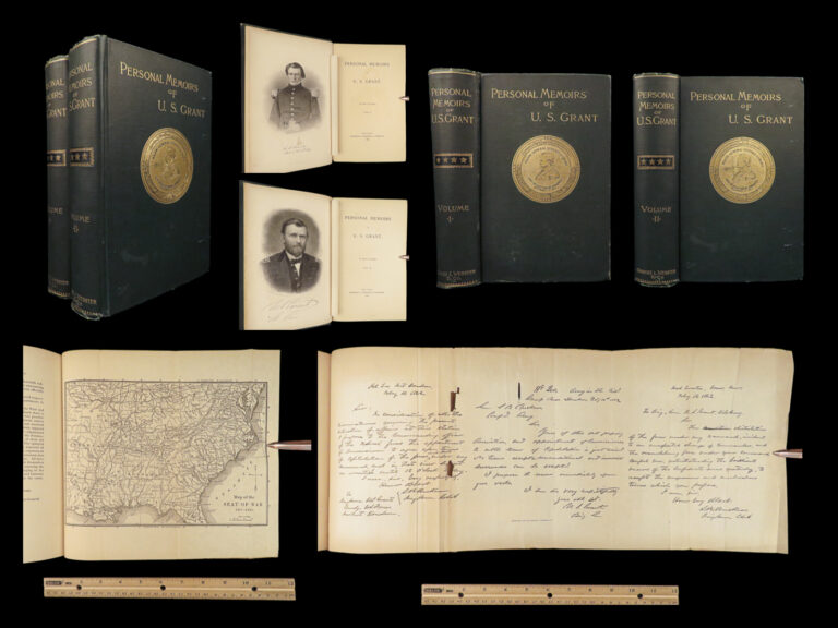 Image of 1885 Civil War 1ed Memoirs of Union General Ulysses S. Grant Illustrated MAPS 2v
