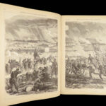 1866 ENORMOUS Civil War Harpers Pictorial History America Guernsey Battle Scenes