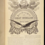 1866 ENORMOUS Civil War Harpers Pictorial History America Guernsey Battle Scenes