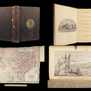 1874 History of Texas 1st ed by Morphis | Davy Crockett Alamo & Exploration