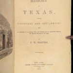 1874 History of Texas 1st ed by Morphis | Davy Crockett Alamo & Exploration