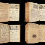 1744 Holy BIBLE & History Illustrated Thomas Stackhouse Maps HUGE