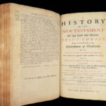 1744 Holy BIBLE & History Illustrated Thomas Stackhouse Maps HUGE