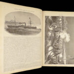 1894 HUGE Harper’s Pictorial History of CIVIL WAR Illustrated MAPS Battle Scenes