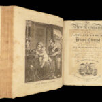 1817 HUGE Holy BIBLE Illustrated Moses MAPS & Scenes Apocrypha BOWKER Family