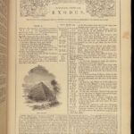 1866 HUGE BIBLE Civil War English Holy Land MAP Ingram Cobbin King James KJV