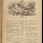 1866 HUGE BIBLE Civil War English Holy Land MAP Ingram Cobbin King James KJV