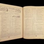 1866 HUGE BIBLE Civil War English Holy Land MAP Ingram Cobbin King James KJV