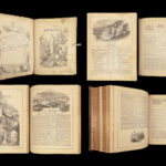 1866 HUGE BIBLE Civil War English Holy Land MAP Ingram Cobbin King James KJV