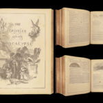 1866 HUGE BIBLE Civil War English Holy Land MAP Ingram Cobbin King James KJV