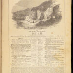 1866 HUGE BIBLE Civil War English Holy Land MAP Ingram Cobbin King James KJV