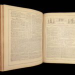 1866 HUGE BIBLE Civil War English Holy Land MAP Ingram Cobbin King James KJV