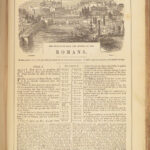 1866 HUGE BIBLE Civil War English Holy Land MAP Ingram Cobbin King James KJV