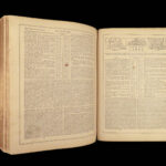 1866 HUGE BIBLE Civil War English Holy Land MAP Ingram Cobbin King James KJV