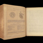 1866 HUGE BIBLE Civil War English Holy Land MAP Ingram Cobbin King James KJV