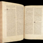 1543 Homilies of Saint John Chrysostom Bible Commentary Epistles of Paul FOLIO