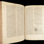 1543 Homilies of Saint John Chrysostom Bible Commentary Epistles of Paul FOLIO