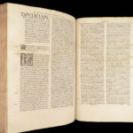 1543 Homilies of Saint John Chrysostom Bible Commentary Epistles of Paul FOLIO