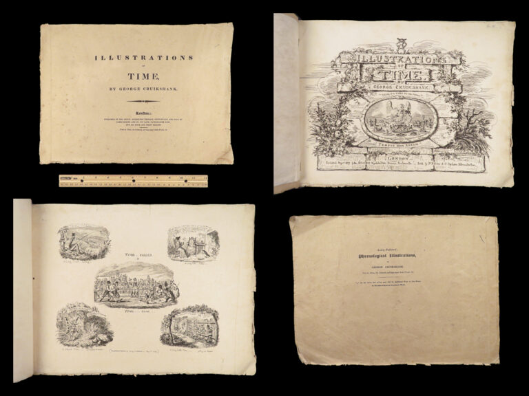 Image of 1827 George CRUIKSHANK 1ed Illustrations of Time Cartoon Sketch ART Humor RARE