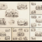 1827 George CRUIKSHANK 1ed Illustrations of Time Cartoon Sketch ART Humor RARE