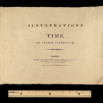 1827 George CRUIKSHANK 1ed Illustrations of Time Cartoon Sketch ART Humor RARE