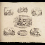 1827 George CRUIKSHANK 1ed Illustrations of Time Cartoon Sketch ART Humor RARE
