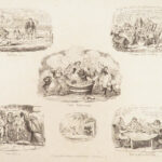 1827 George CRUIKSHANK 1ed Illustrations of Time Cartoon Sketch ART Humor RARE